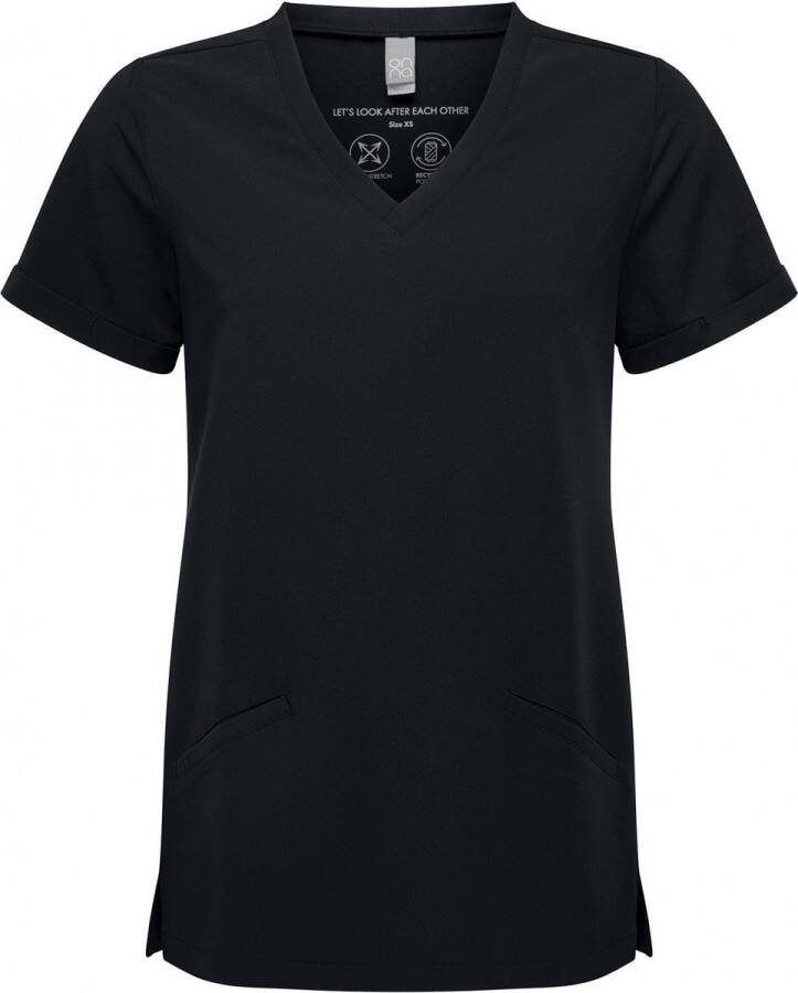 ONNA Schort Tuniek Werkblouse Dames XL Black 42% Polyester 33% 19% Viscose 6% Elasthan