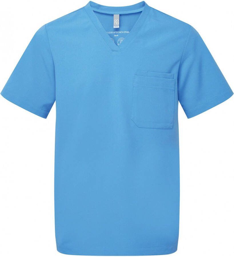 ONNA Schort Tuniek Werkblouse Heren XL Ceil blue 42% Polyester 33% 19% Viscose 6% Elasthan