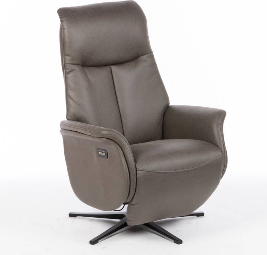 Onstein Meubelen Metha Relaxfauteuil Elektrisch Verstelbaar met Accu Optimaal Zitcomfort Nosagvering voor extra Ontspanning Relax Fauteuil Relaxstoel met Armleuning Moss