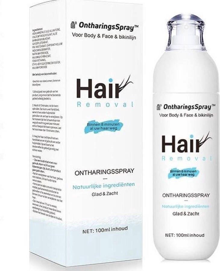 Ontharingsspray.nl OntharingsSpray Ontharingscreme – Ontharingscreme intieme delen Ontharingsspray Ontharingscreme mannen Ontharingscreme vrouwen 100ml