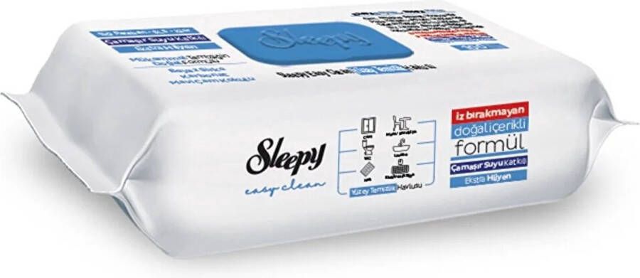 Onze Pack Sleepy Easy Clean -OnzePack Blue Cleaning Wipes XXL Sheets Extra Strong & Thick Surface cleaning towel |schoonmaakdoekjes lingettes de nettoyage 6 Packs of 6 x 100 (600 Pieces)