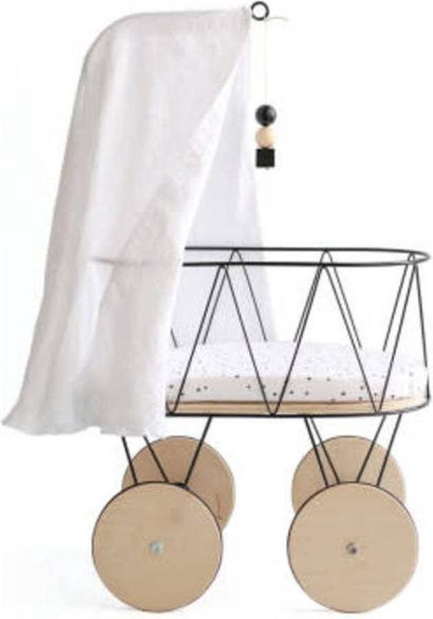 Ooh Noo Dolly Cot + Luifel Poppen wagen Wieg