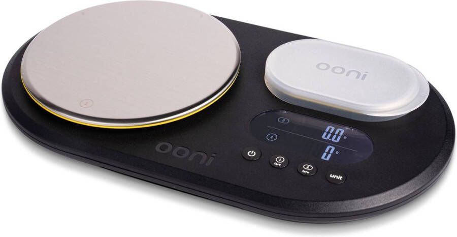 Ooni Digitaal Dual Platform Keukenweegschaal Grijs + Zwart