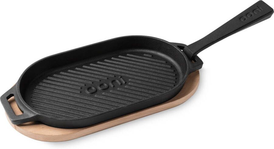 Ooni | Grizzler pan | Stijlvolle gietijzeren grillpan skillet voor boven vuur of in de oven