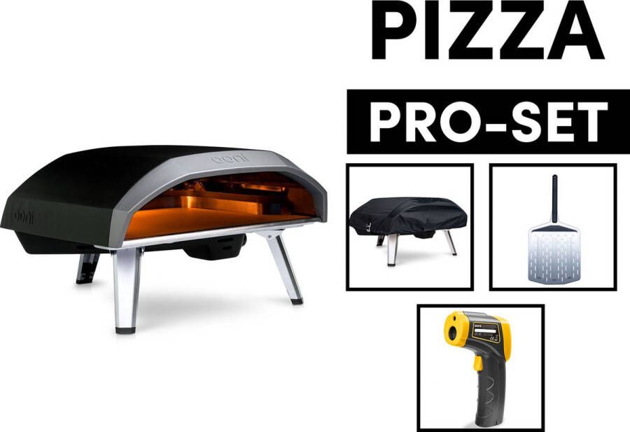 Ooni Pizza Ovens Ooni PIZZA PRO SET Koda 16 gasgestookte pizzaoven