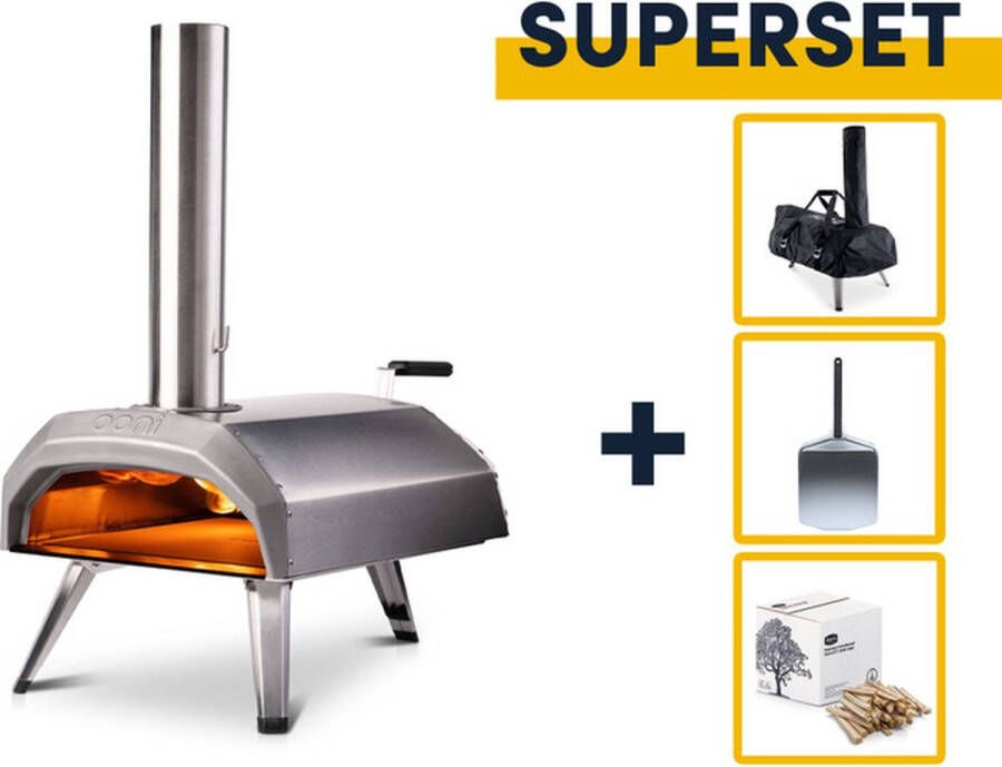 Ooni Pizza Ovens Ooni SUPERSET Karu 12 hout of houtskool gestookte pizzaoven