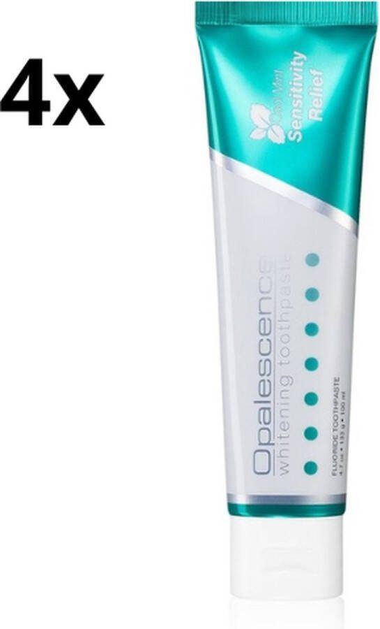 OPALESCENCE Sensitivity Relief Whitening Tandpasta 4 x 100 ml Voordeelverpakking