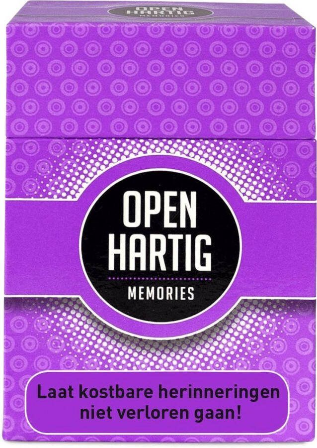 Open Up! Openhartig memories. Kostbare herinneringen in een kaartspel. Fijn om in gesprek te blijven met mensen met dementie.