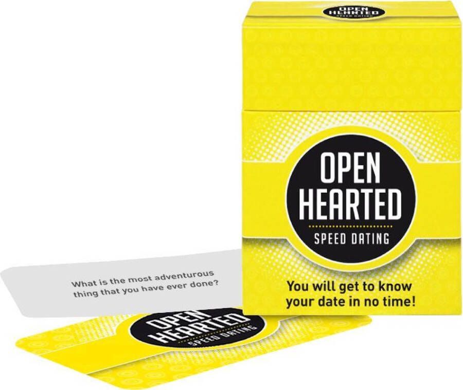 Open Up! Openhearted Speed Dating Engelstalige variant van Openhartig Dating Gespreksstarter