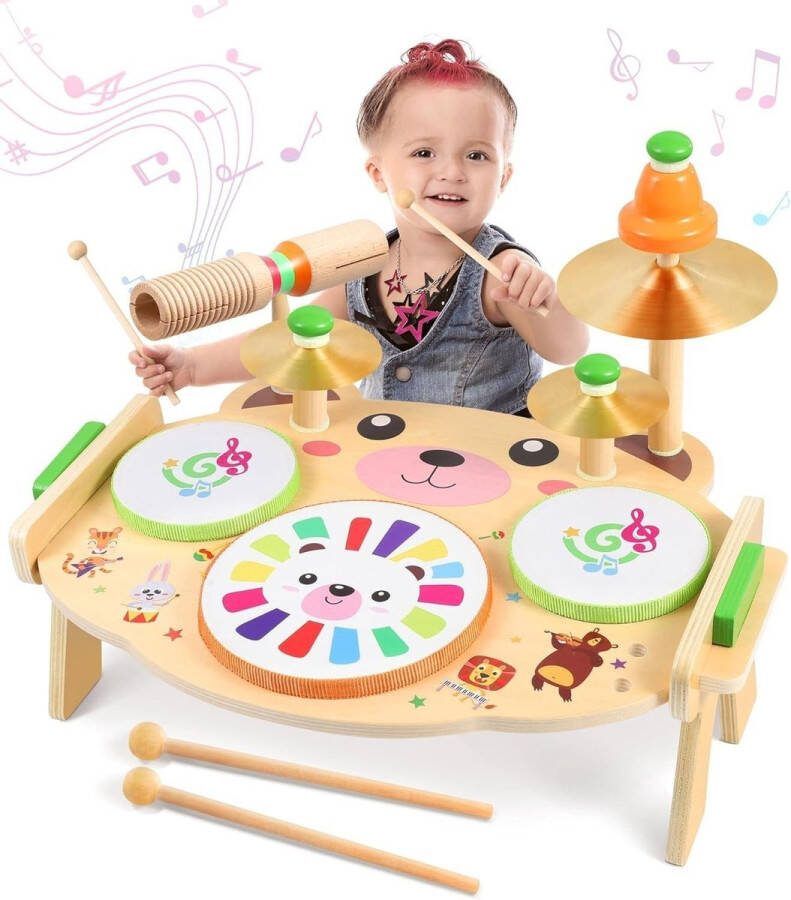 Ophy Kinder Drumstel (1-stuk Games Speelgoed van 3-jaar Muziek Speelgoed Muziekinstrumenten) Kinder Drum Kinderen Speelgoed fit Jongens Meisjes
