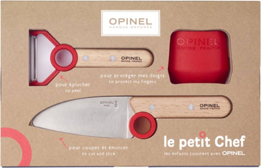 Opinel Le Petit Chef Keukenset 3-Delig RVS