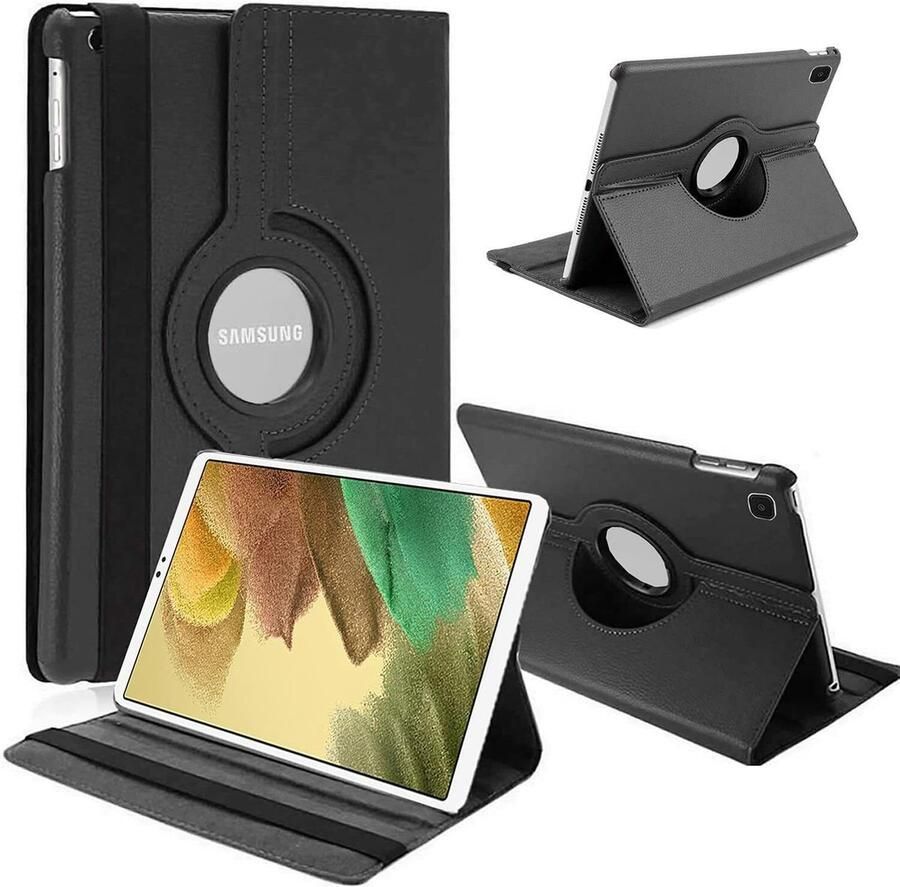 Opline Tablethoes Geschikt voor: Samsung Galaxy Tablet A7 2020 10.4 inch hoesje 360° draaibaar (zwart)