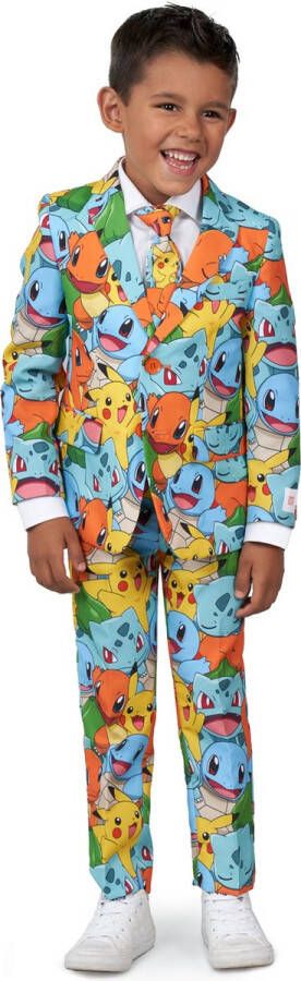 Opposuits BOYS POKÉMON™ Jongens Pak Nintendo Game Pikachu Bulbasaur Squirtle Charmander Outfit Meerkleurig Maat EU 110 116
