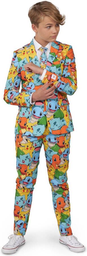 Opposuits TEEN BOYS POKÉMON™ Tiener Pak Nintendo Game Pikachu Bulbasaur Squirtle Charmander Outfit Meerkleurig Maat EU 134 140