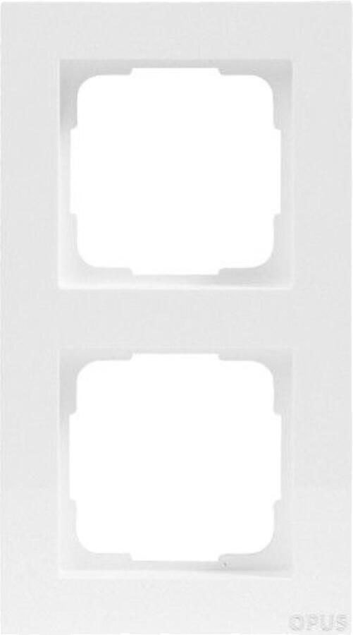 Opus 55 Kubus afdekraam 2-voudig polarwit-zijdemat