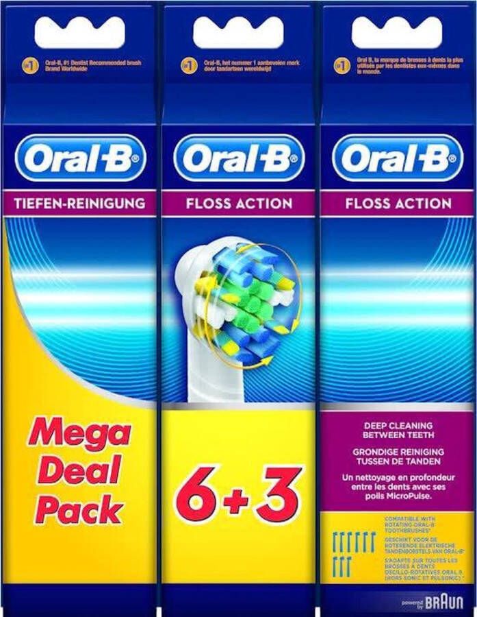 Oral B 10 x Originele Floss Action opzetborstels voordeelpak 10 opzetborstels