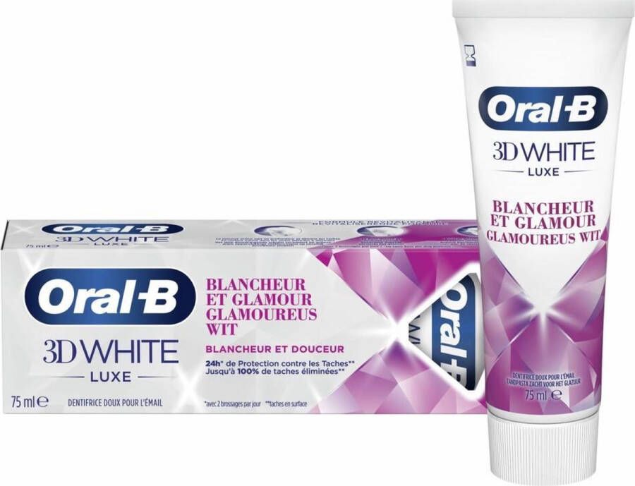 Oral B 12x Oral-B Tandpasta 3D White Luxe Glamourous 75 ml