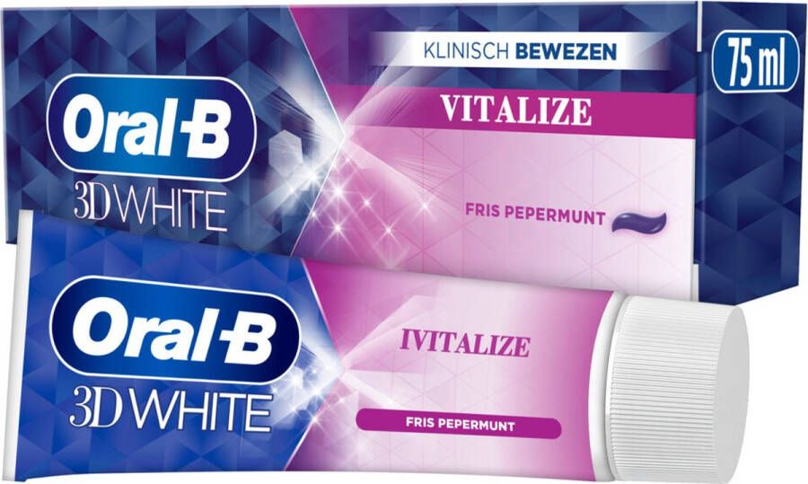 Oral B Oral-B 3D White Vitalizing Fresh Tandpasta 12 x 75 ml