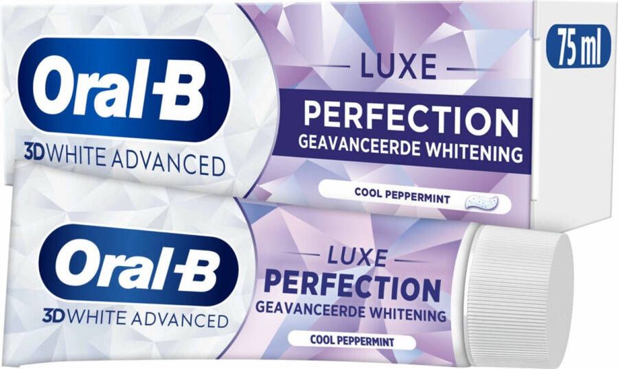 Oral-B 3DWhite Advanced Luxe Perfection tandpasta voordeelverpakking 12 x 75 ml