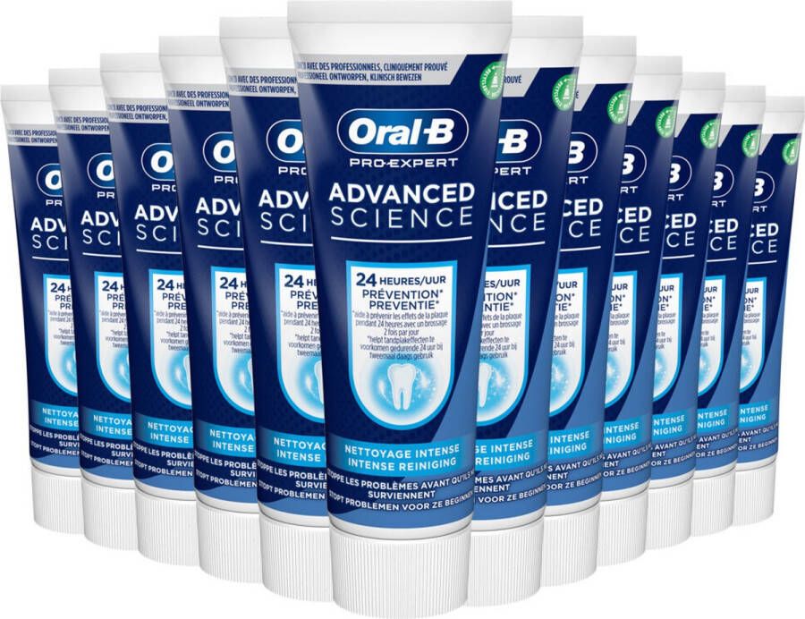 Oral B Oral-B Pro-Expert Advanced Science Intense Reiniging Tandpasta Voordeelverpakking 12 x 75ml