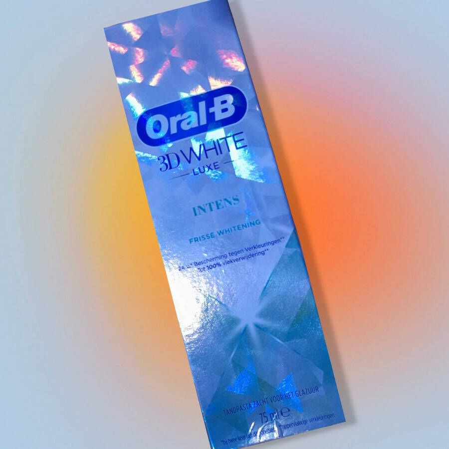 Oral B 3 X Oral-B WHITE LUXE INTENS Tandpasta Special Edition Hologram verpakking Per 3 geleverd