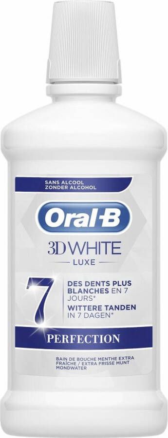 Oral B 6x Oral-B 3D White Mondwater Luxe Perfection 500 ml