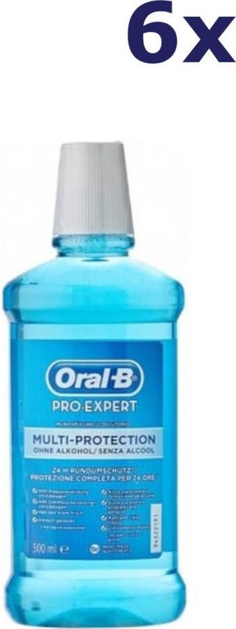 Oral B 6x Oral-B Mondwater Pro-Expert Multi Protection 500ML
