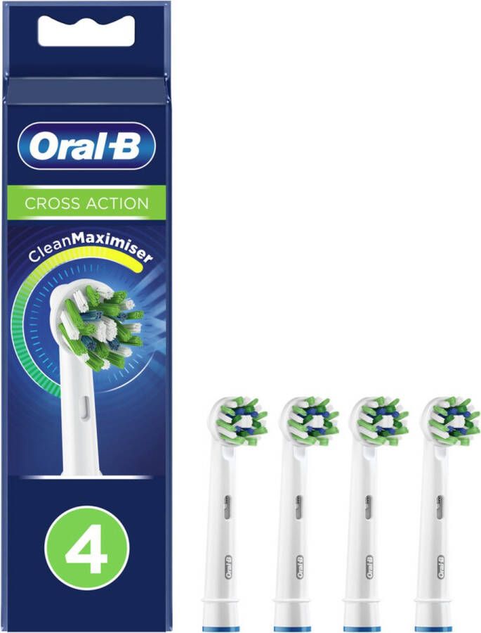 Oral B 6x Oral-B Opzetborstels CrossAction 4 stuks