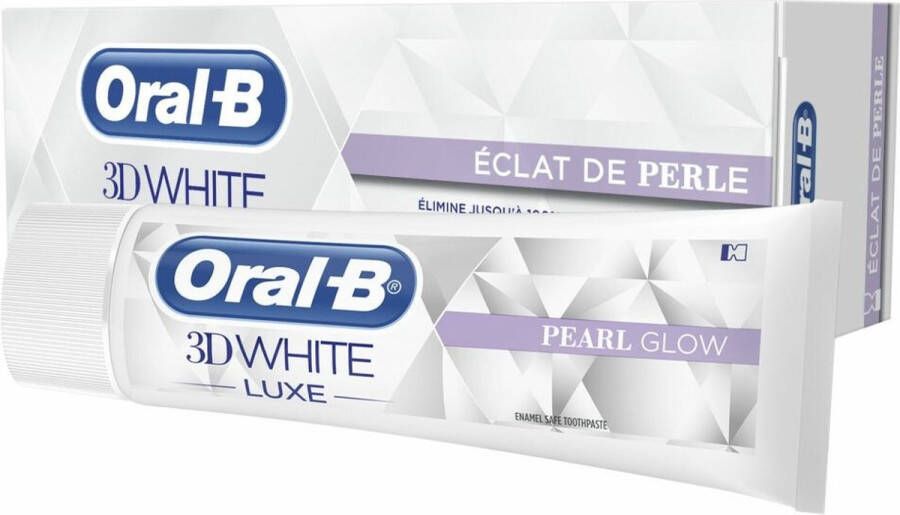 Oral B Oral-B 3D White Luxe Parelglans Voordeelverpakking 12x75 ml Tandpasta