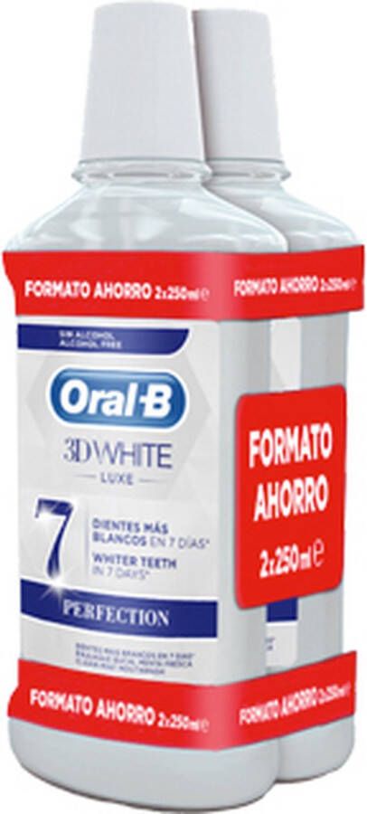 Oral B Mondwater Oral-B 3D White Luxe Perfection 2 Onderdelen Bleekmiddel