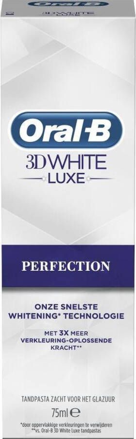 Oral B Oral-B 3D White Luxe Perfection 75 ml Tandpasta