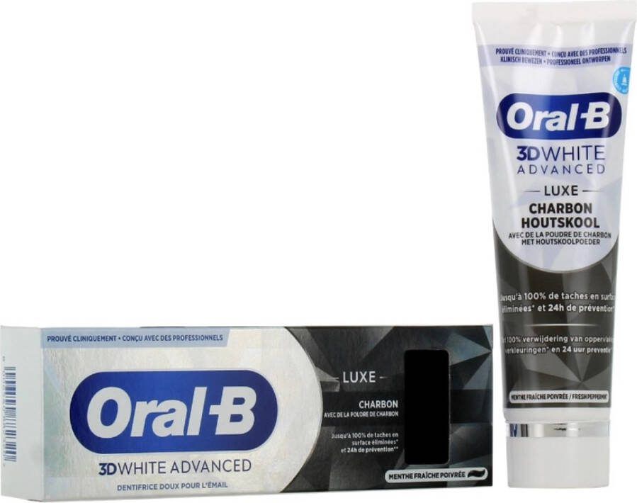 Oral B ORAL-B 3D WHITE WHITENING THERAPY CHARCOAL 75ML