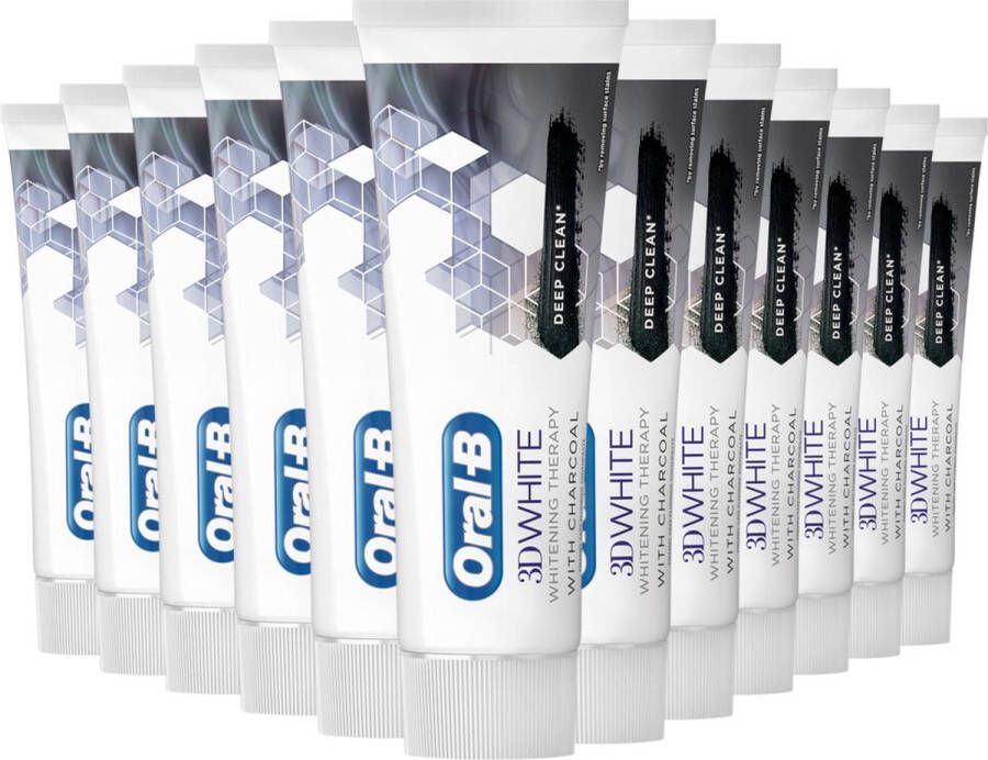 Oral B Oral-B 3D White Whitening Therapy Grondige Reiniging Tandpasta Voordeelverpakking 12x75ml