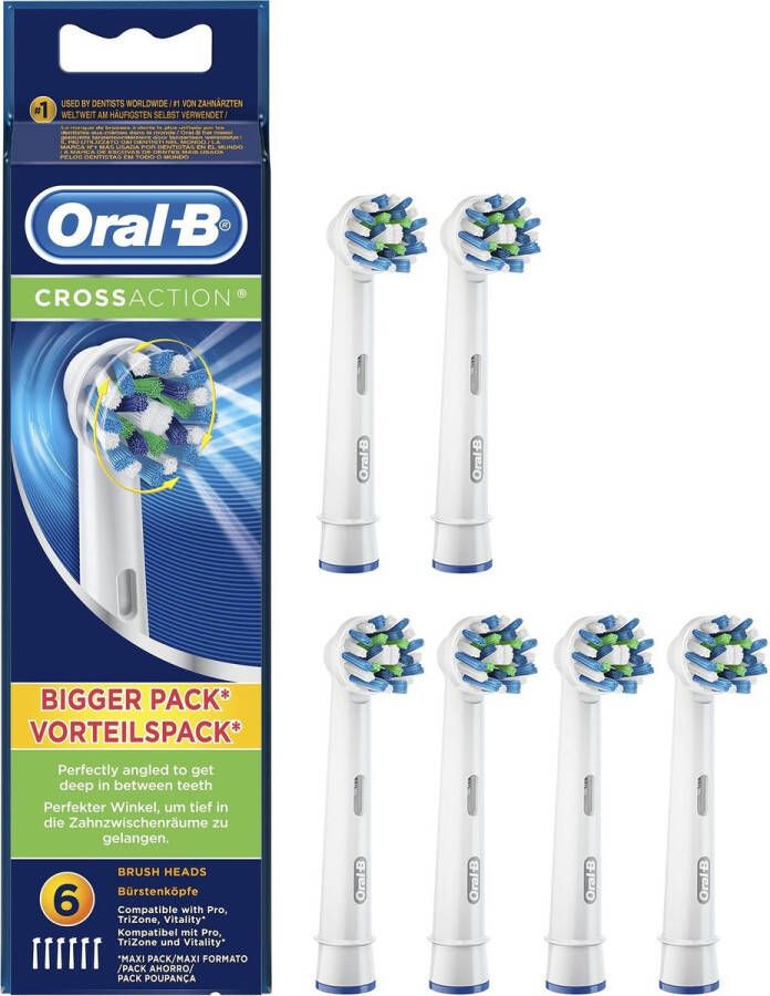 Oral B Oral-B CrossAction Opzetborstels 6 Stuks