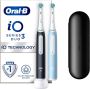 Oral-B iO 3-pack 2 stuks zwarte en blauwe elektrische tandenborstels 2 opzetborstels 1 reisetui - Thumbnail 1