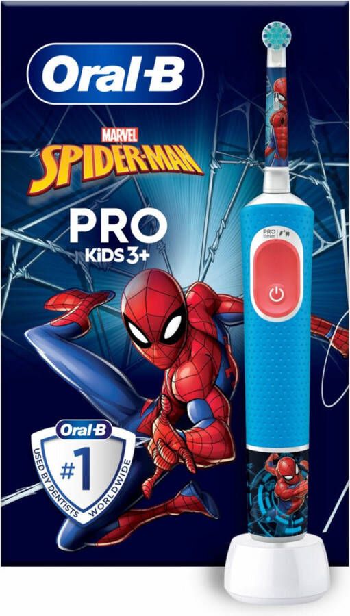 Oral-B Pro elektrische tandenborstel voor kinderen 1 Marvel Spider-Man handvat 1 opzetborstel vanaf 3 jaar