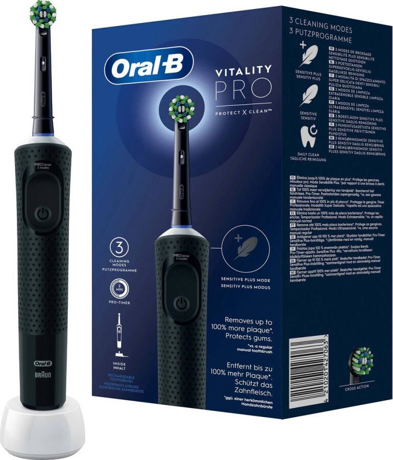 Oral B Oral-B Vitality Pro Zwart Elektrische Tandenborstel Ontworpen Door Braun