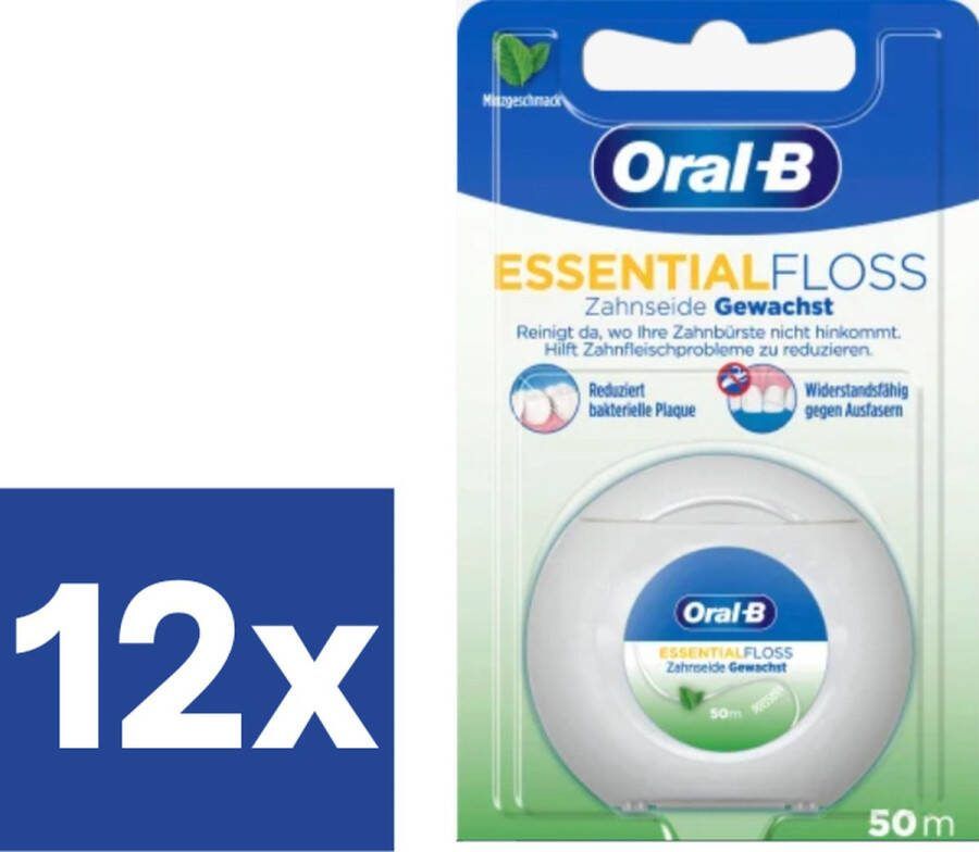 Oral b Oral-B Flosdraad Essential 12 x 50 m