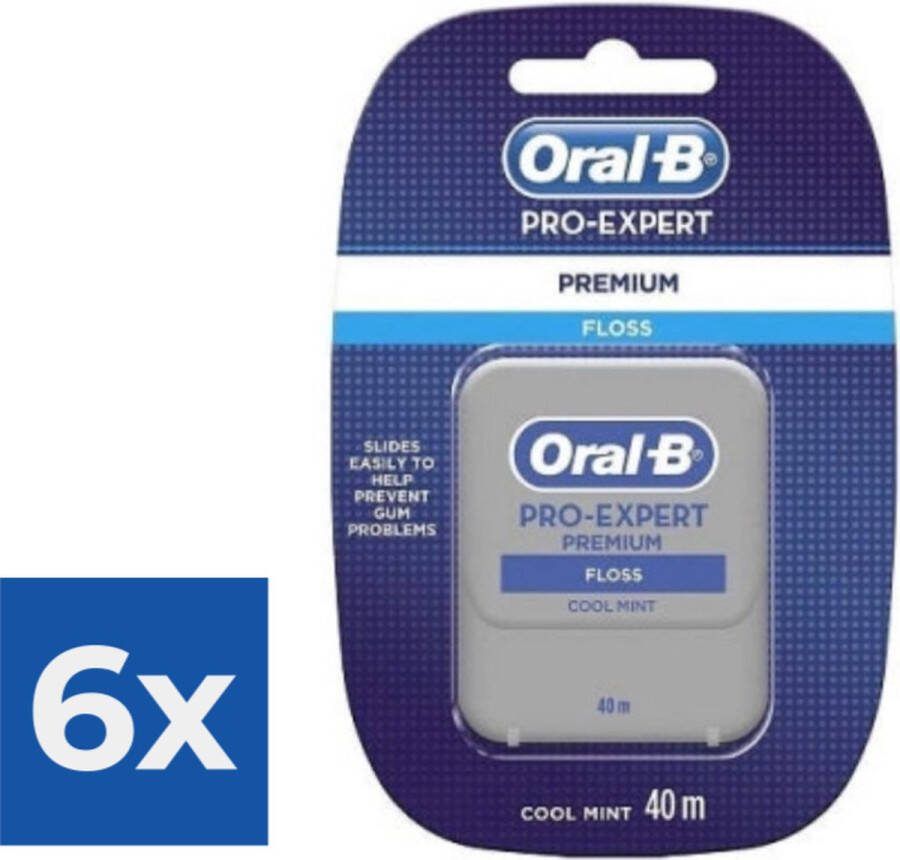 Oral B Oral-B Flosdraad Pro-Expert Premium 40 meter Voordeelverpakking 6 stuks