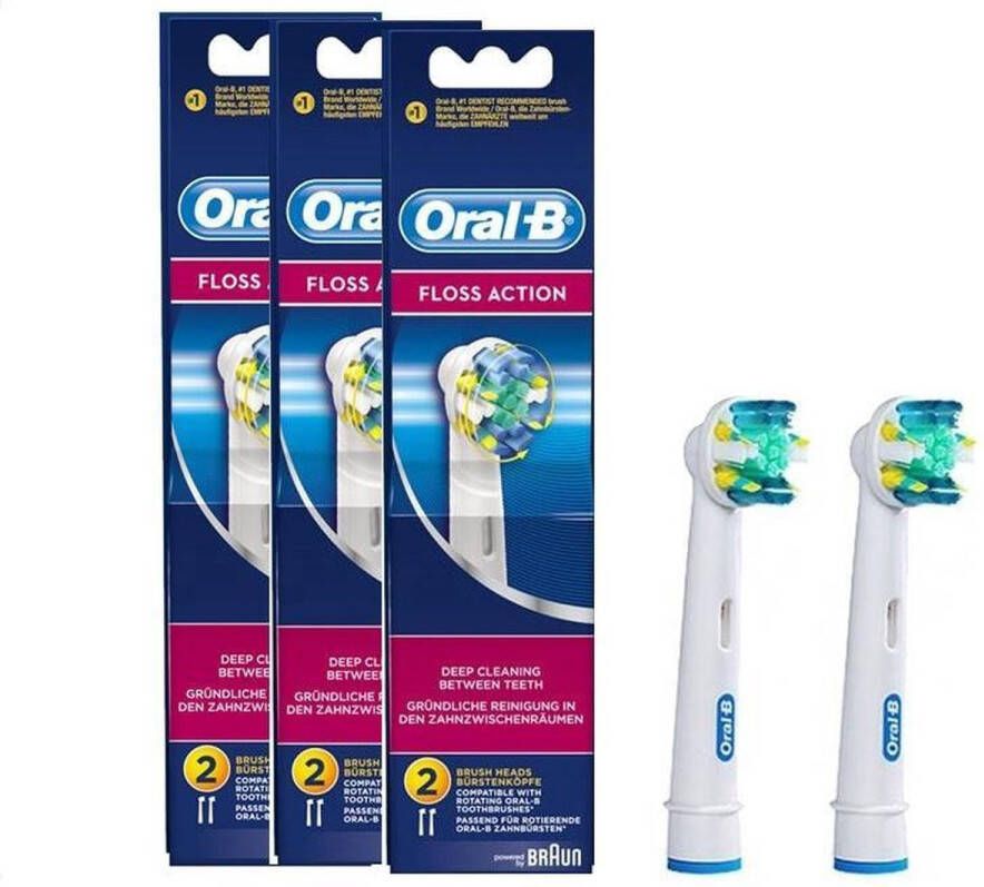 Oral B Oral-B FlossAction EB25 Opzetborstels 3 x 2 stuks