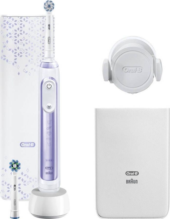 Oral B Oral-B Genius 10200W Orchid Purple Elektrische Tandenborstel Paars Wit