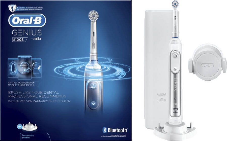 Oral B Oral-B Genius 8100S Elektrische Tandenborstel Zilver