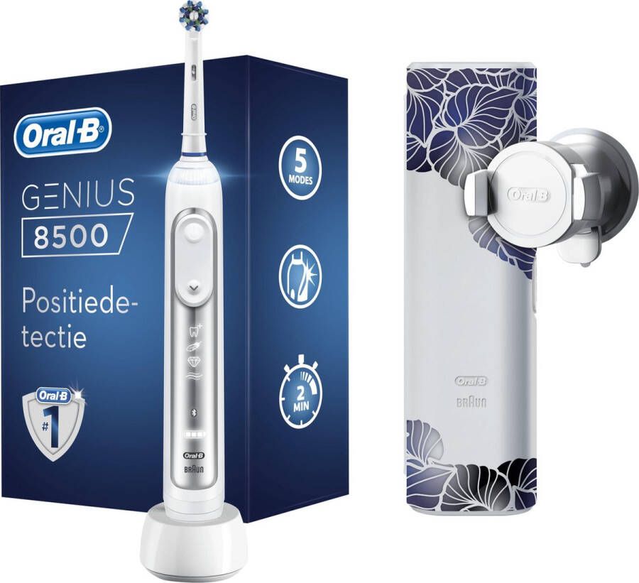 Oral B Oral-B Genius 8500 Elektrische Tandenborstel Zilver Met Reisetui