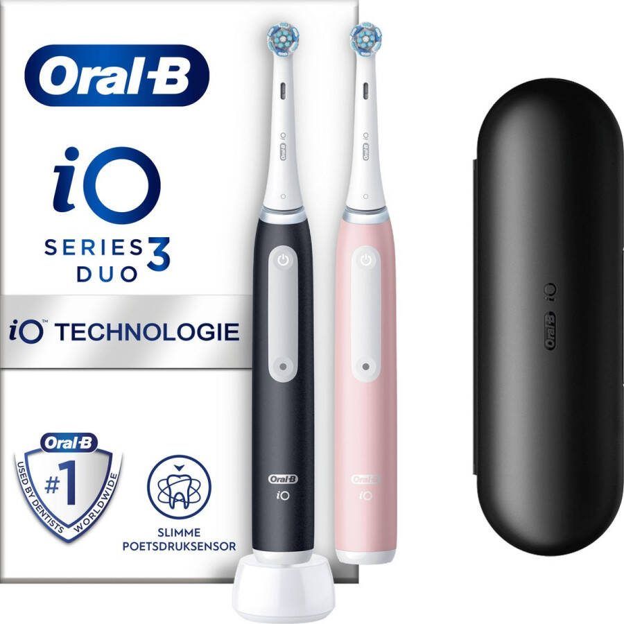 Oral B Oral-B iO 3 Zwart En Roze Elektrische Tandenborstel