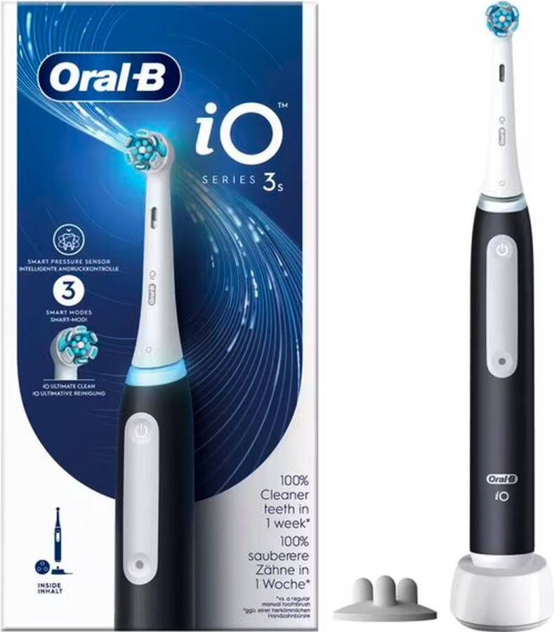 Oral-B Elektrische tandenborstel IO3 Matzwart 3D oscillo-rotatie pulsatie Werkt op batterijen