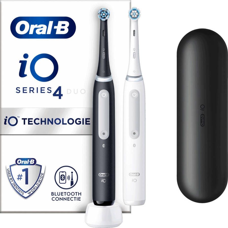 Oral B Oral-B iO 4N Black & White Elektrische Tandenborstels Ontworpen Door Braun