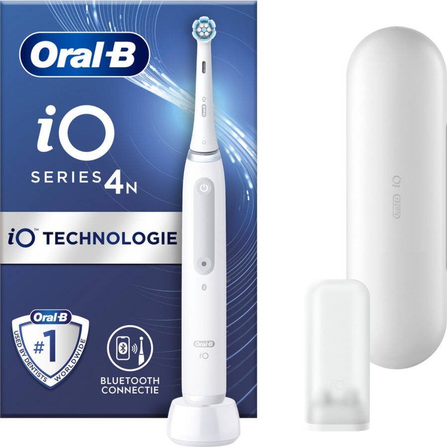 Oral-B Braun iO 4N Elektrische Tandenborstel + Reisetui Wit