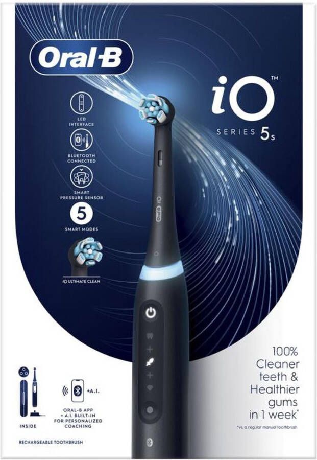 Braun Oral-B Tandenborstel iO 5S Zwart | Elektrische tandenborstels | Verzorging&Beauty Tand-&Mondhygiëne | 4210201414964