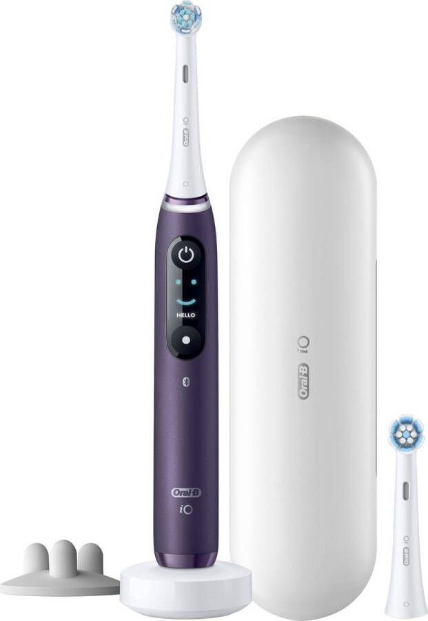 Oral B Oral-B iO 8S Volwassene Vibrerende tandenborstel Paars Wit