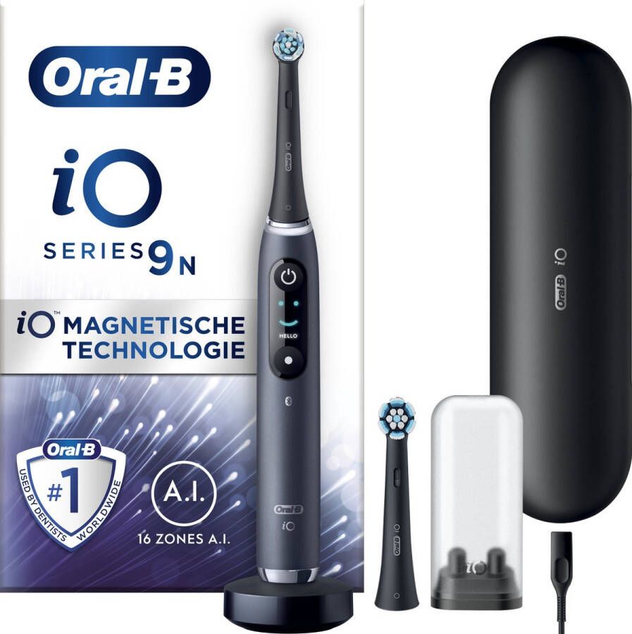 Oral B Oral-B iO 9N Black Elektrische Tandenborstel Ontworpen Door Braun